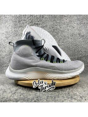 Under Armour Curry 4 Flotro Mod Gray Size 14 Men Basketball 3024861-102